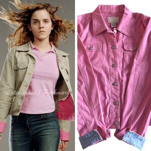 Vintage Y2K Pink Jacket With Blue Trim ALT ASO Hermione Granger